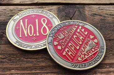 PlayingCardDecks.com-Triplicate No. 18 1.5" Collectors Coin