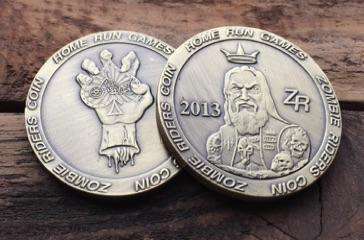 PlayingCardDecks.com-Zombie Riders 1.5" Collectors Coin