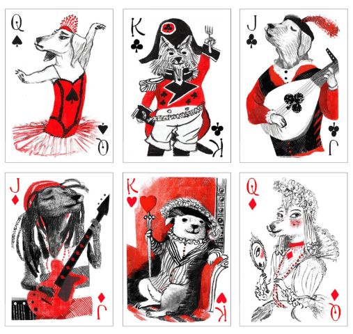 PlayingCardDecks.com-Pack of Dogs Playing Cards USPCC