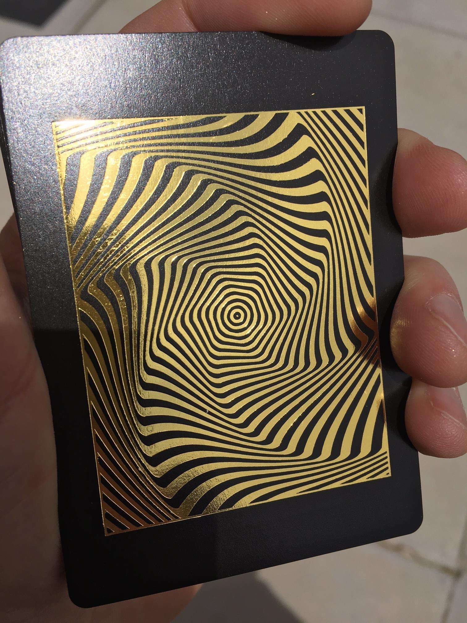 PlayingCardDecks.com-Royal Vortex Gold Foil Playing Cards Gemaco