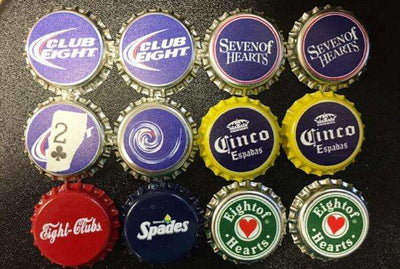 PlayingCardDecks.com-Gaff Caps - 12 Bottle Tops & DVD