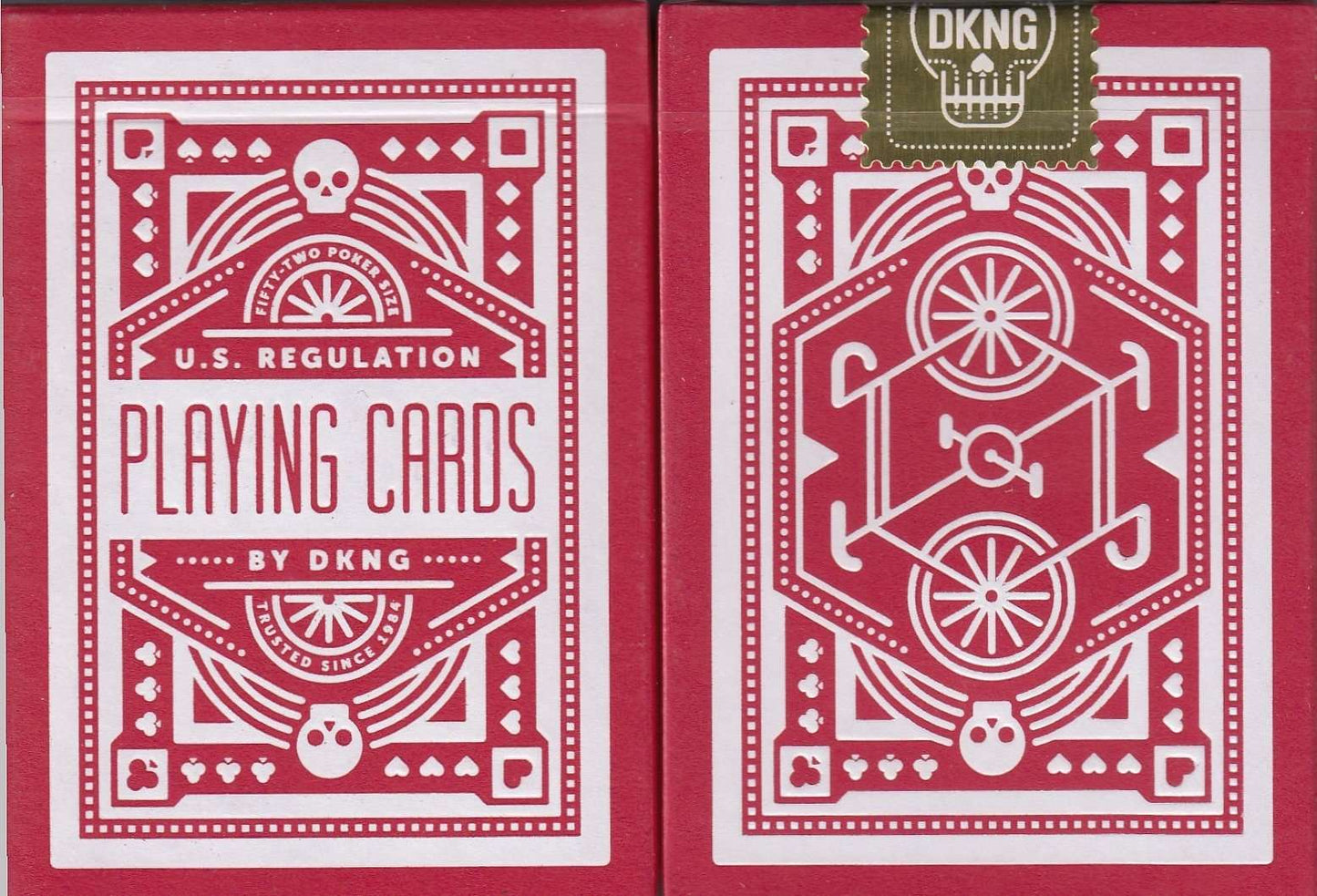 PlayingCardDecks.com-Wheel Playing Cards USPCC: Red