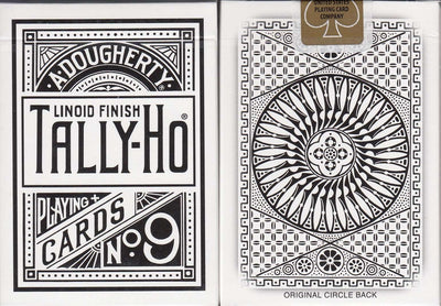 PlayingCardDecks.com-Reverse Circle White Tally-Ho Playing Cards