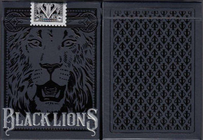 PlayingCardDecks.com-Black Lions Playing Cards USPCC