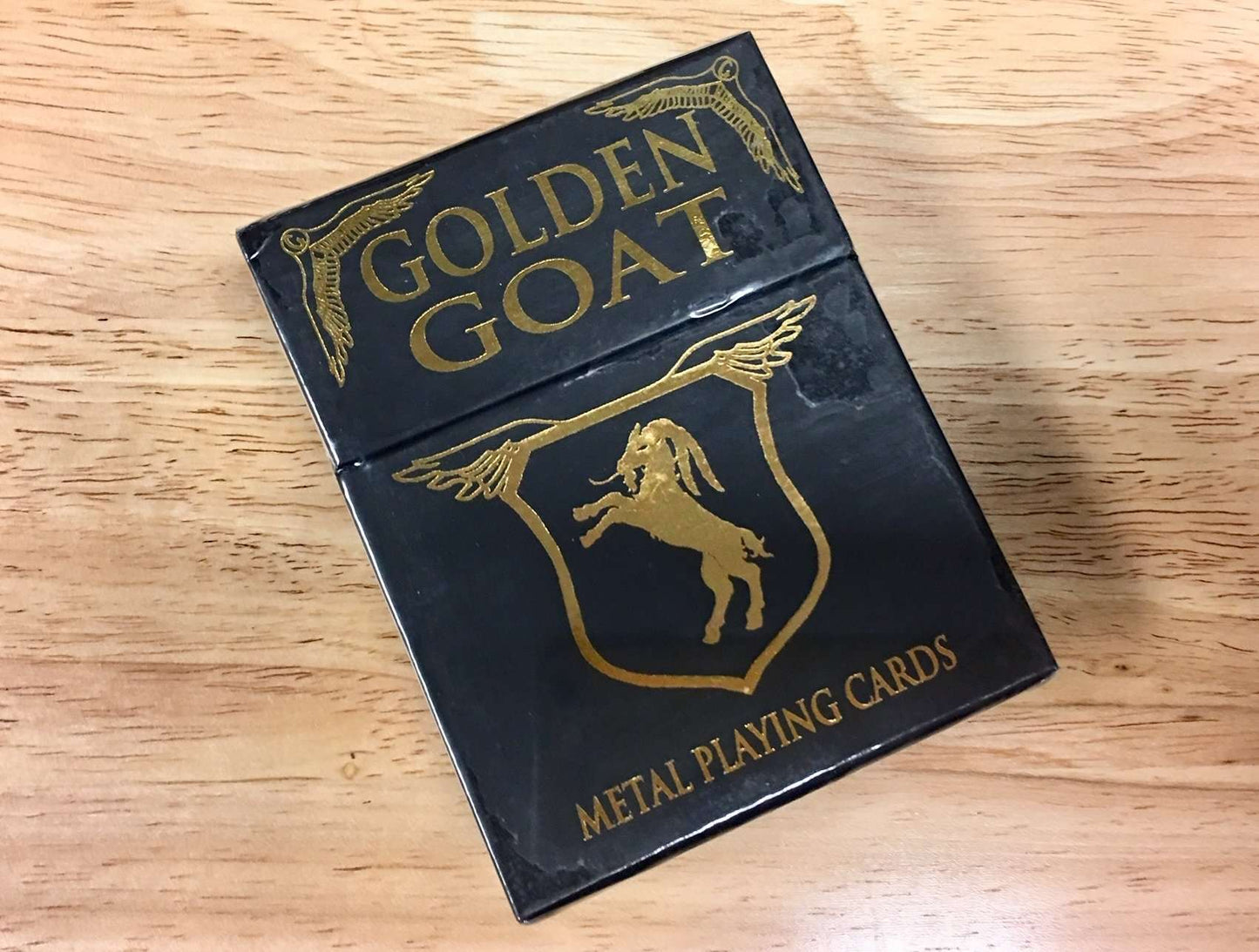 PlayingCardDecks.com-Golden Goat Metal Playing Cards
