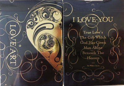 PlayingCardDecks.com-Love Art Gold Playing Cards USPCC