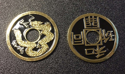 PlayingCardDecks.com-Chinese Coin Half Dollar Size