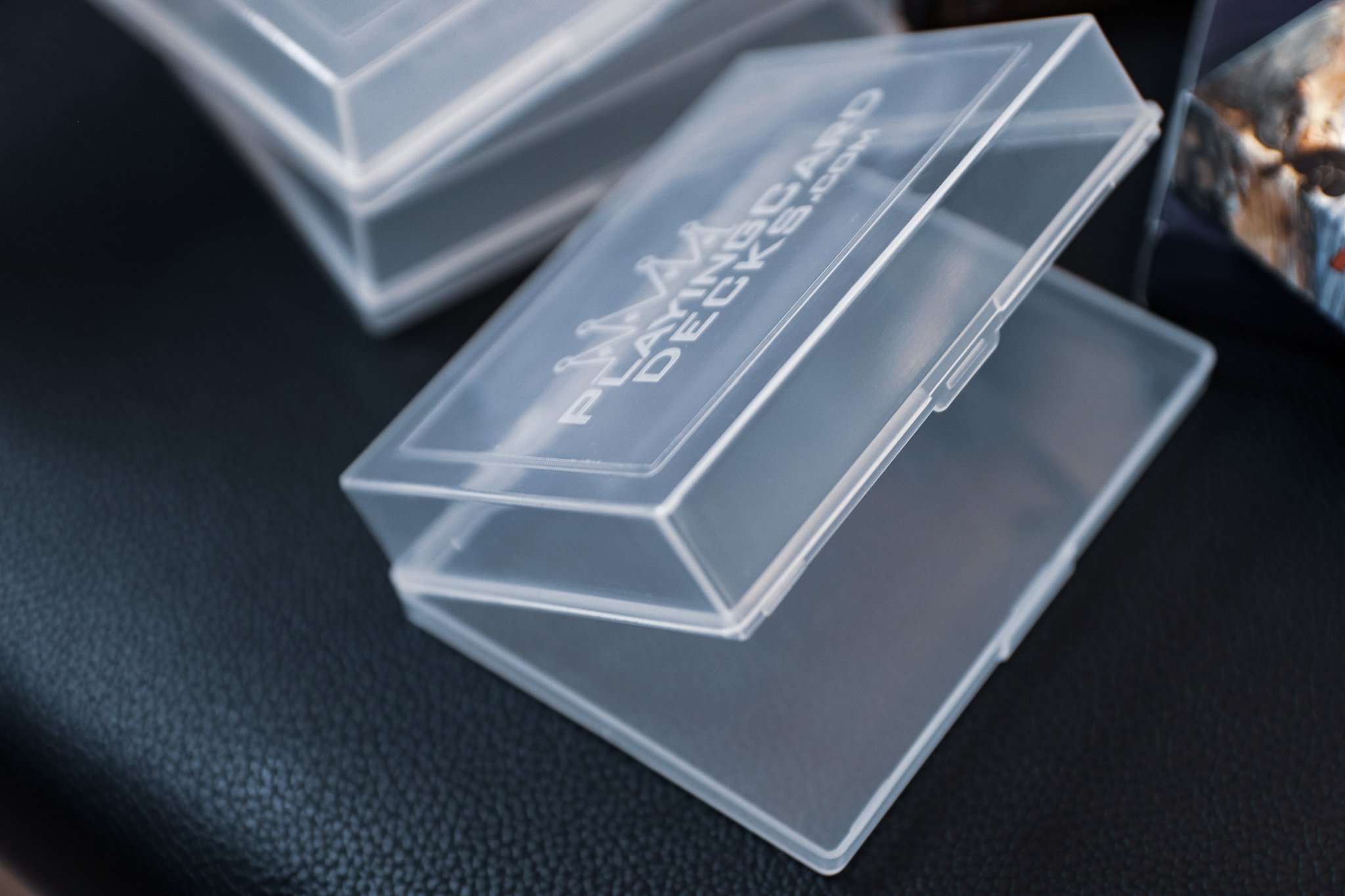 PCD Clear Plastic Playing Card Storage Box – Durable and Secure for Po ...