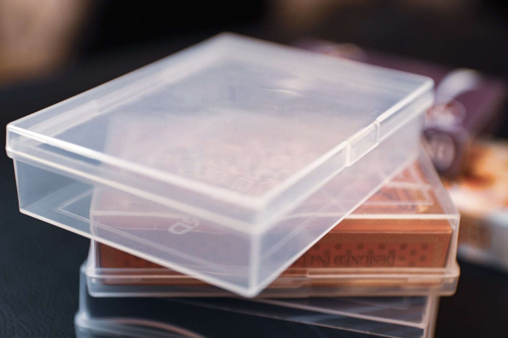 PCD Clear Plastic Playing Card Storage Box – Durable and Secure for Po ...