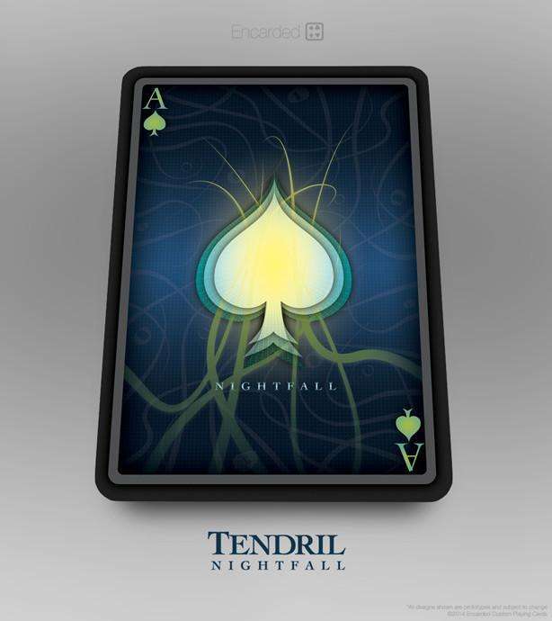 PlayingCardDecks.com-Tendril Nightfall v2 Playing Cards USPCC