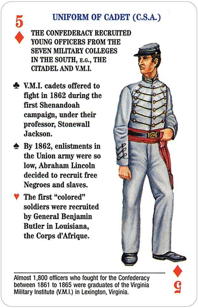 PlayingCardDecks.com-Uniforms of the Civil War Playing Cards USGS