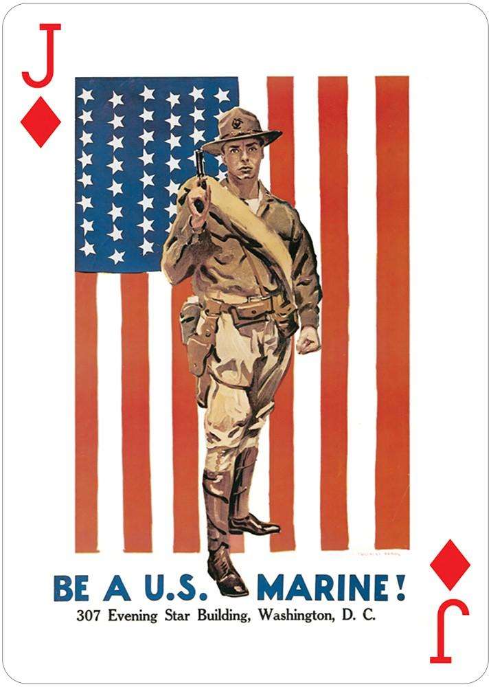 PlayingCardDecks.com-USA Posters of World Wars I & II Playing Cards USGS
