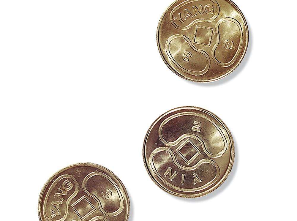 PlayingCardDecks.com-Yin Yang Coins 1" (3 Pack) USGS