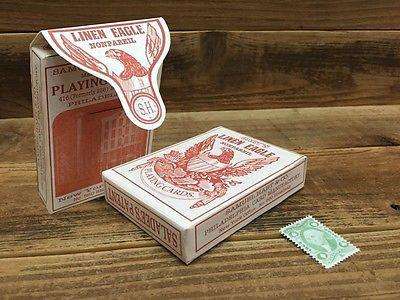 PlayingCardDecks.com-1864 Saladee's Replica Playing Cards Limited Hart's Linen Eagle Deck