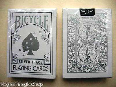 PlayingCardDecks.com-Silver Trace Bicycle Playing Cards Deck