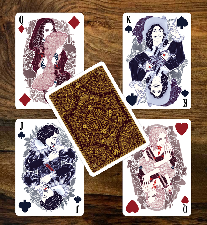 PlayingCardDecks.com-The Three Musketeers Playing Cards EPCC