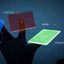PlayingCardDecks.com-Neon Blue Deck by Sans Mind Creative 9 Piece Acrylic Cardistry Black Light Glow