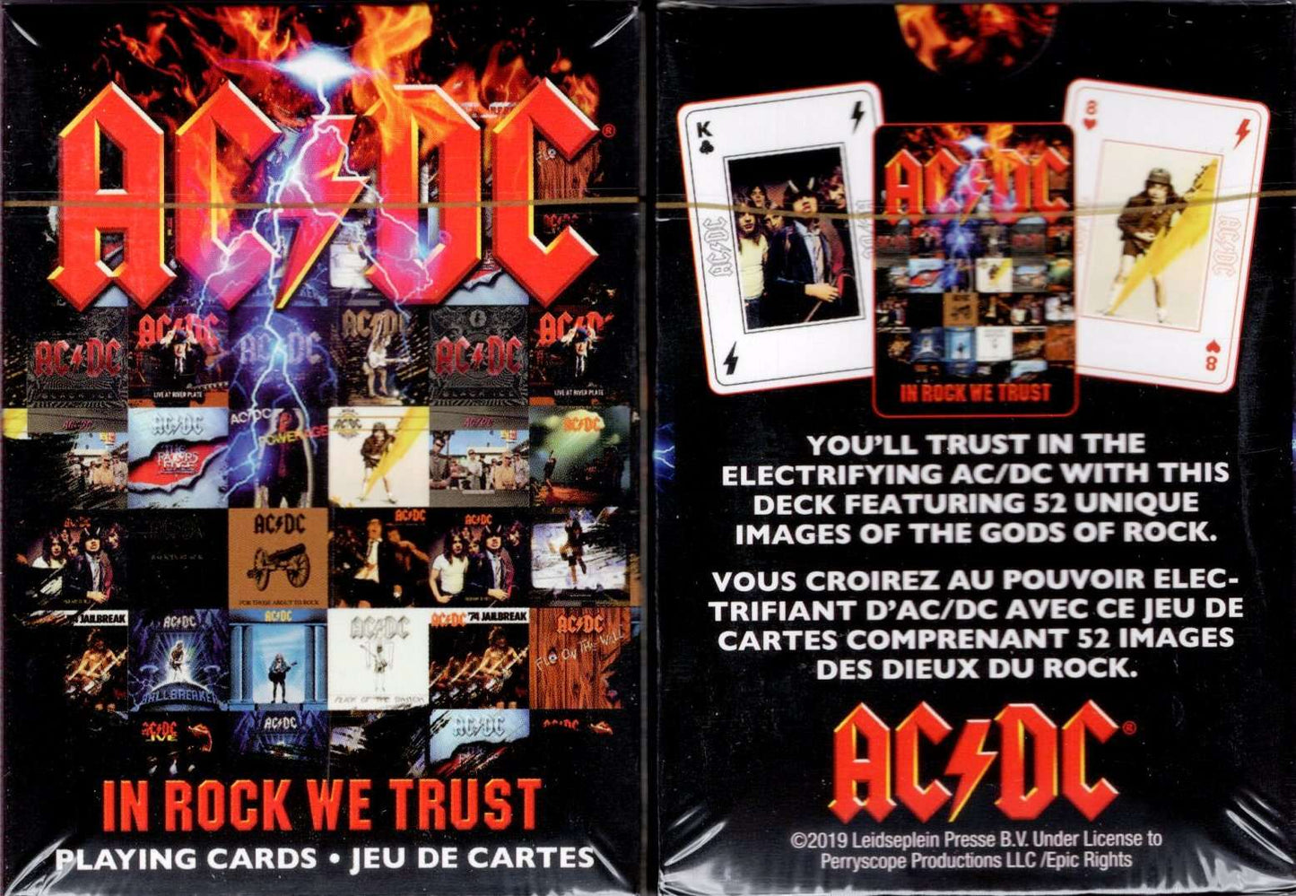 AC/DC In Rock We Trust Playing Cards Aquarius – PlayingCardDecks.com
