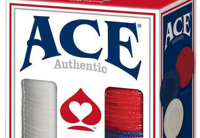 PlayingCardDecks.com-Ace Authentic 100 Count Poker Chips Cartamundi
