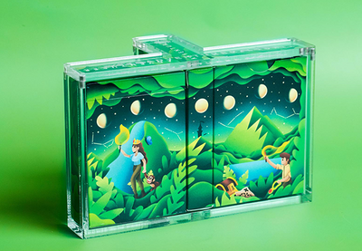 PlayingCardDecks.com-Adventure Playing Cards 3 Deck T Case