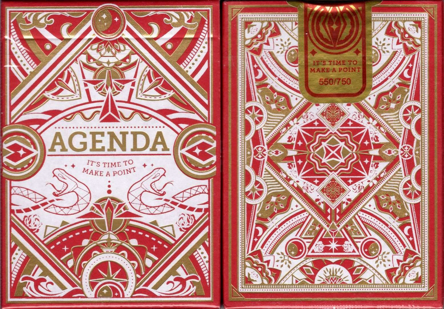 PlayingCardDecks.com-Agenda Premium Red Playing Cards