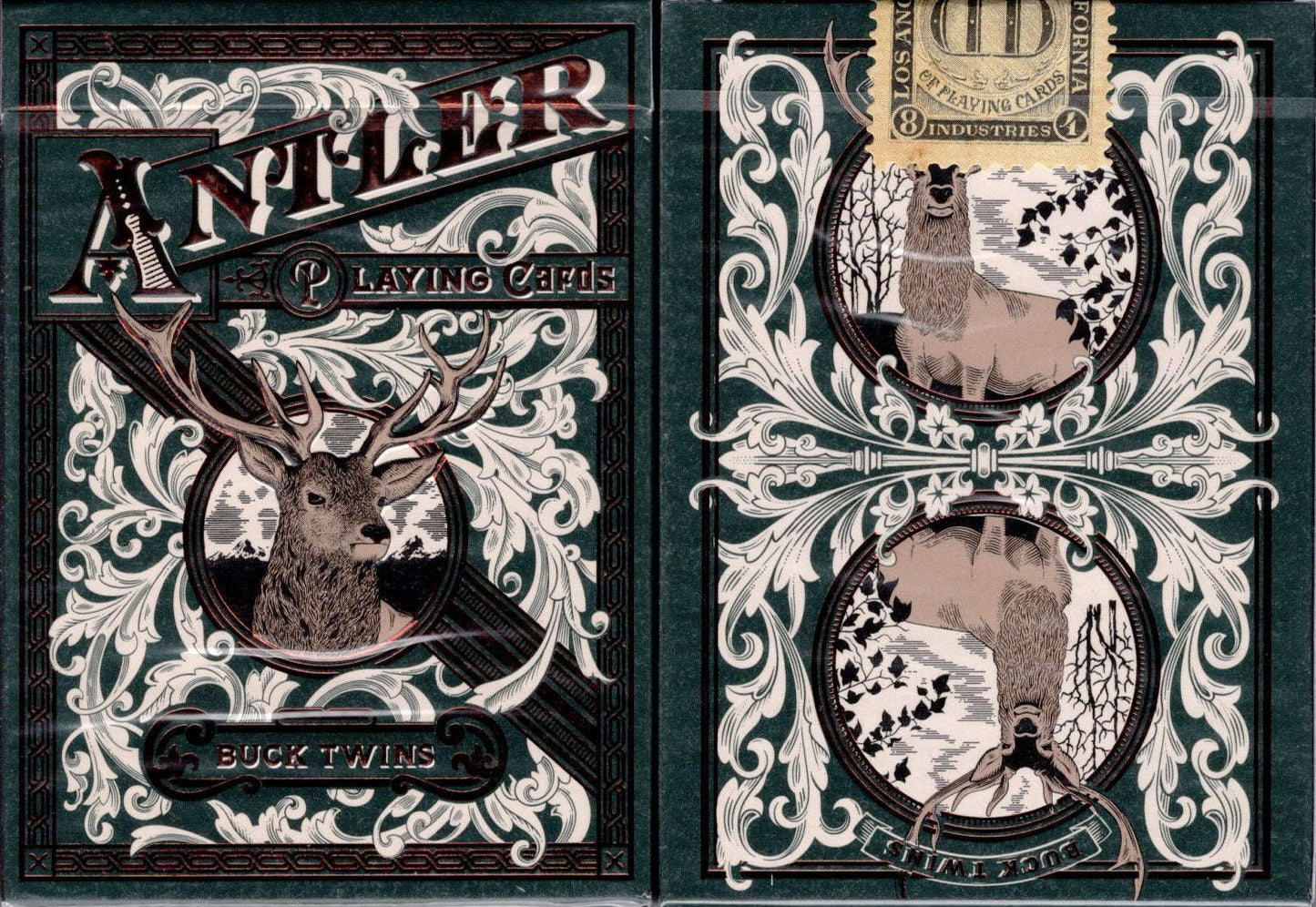 PlayingCardDecks.com-Antler v3 Playing Cards USPCC: Juniper (Green)