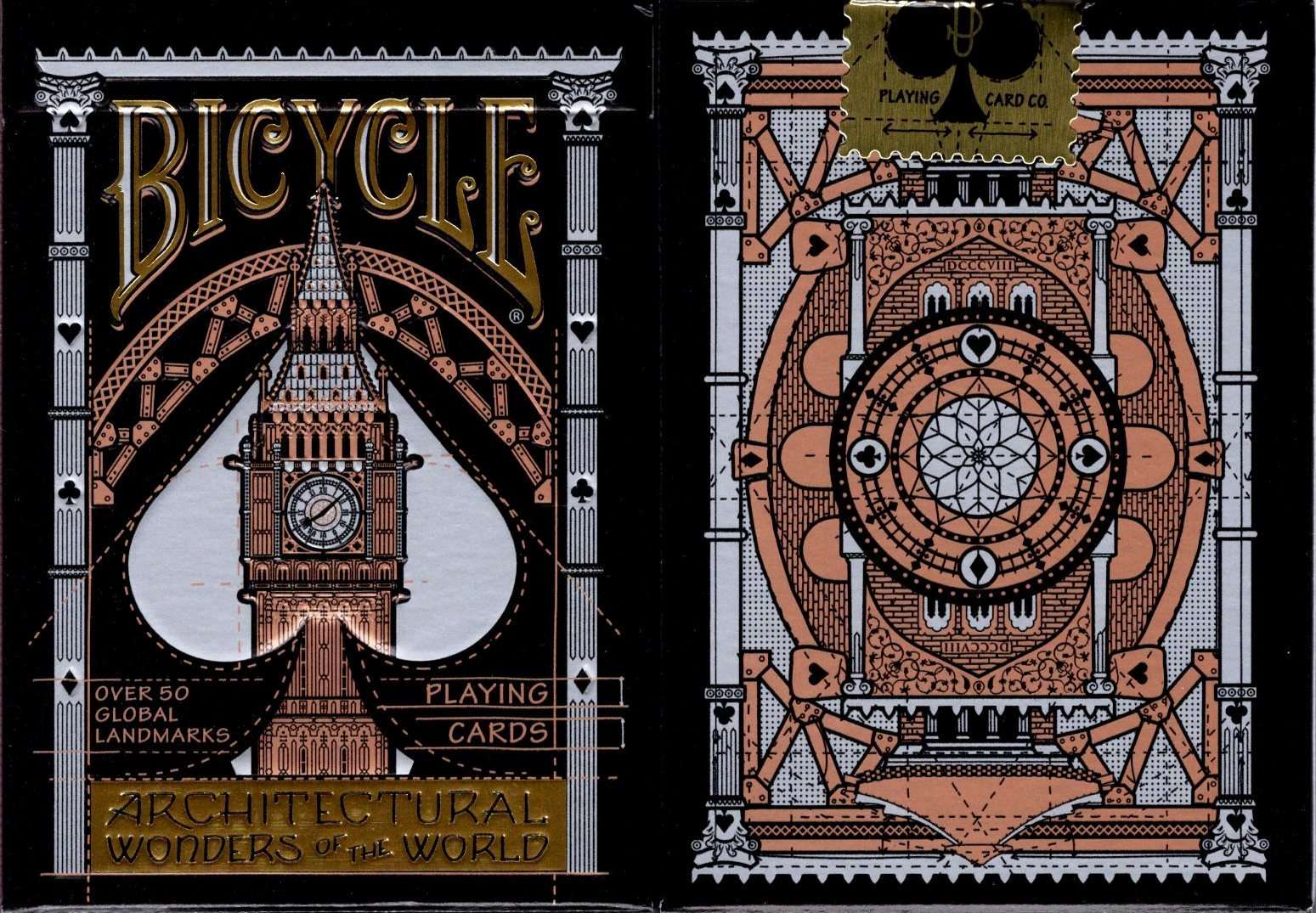 PlayingCardDecks.com-Architectural Wonders Of The World Bicycle Playing Cards