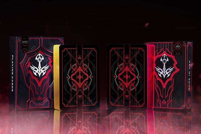 PlayingCardDecks.com-Arrow Gilded Deluxe 2 Deck Set (Classic & Deluxe) Playing Cards USPCC