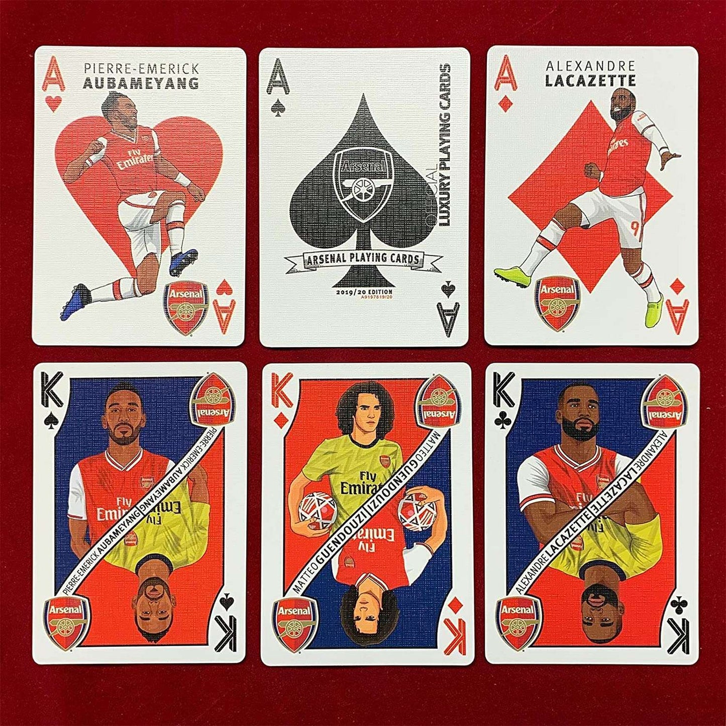 PlayingCardDecks.com-Arsenal Soccer Playing Cards