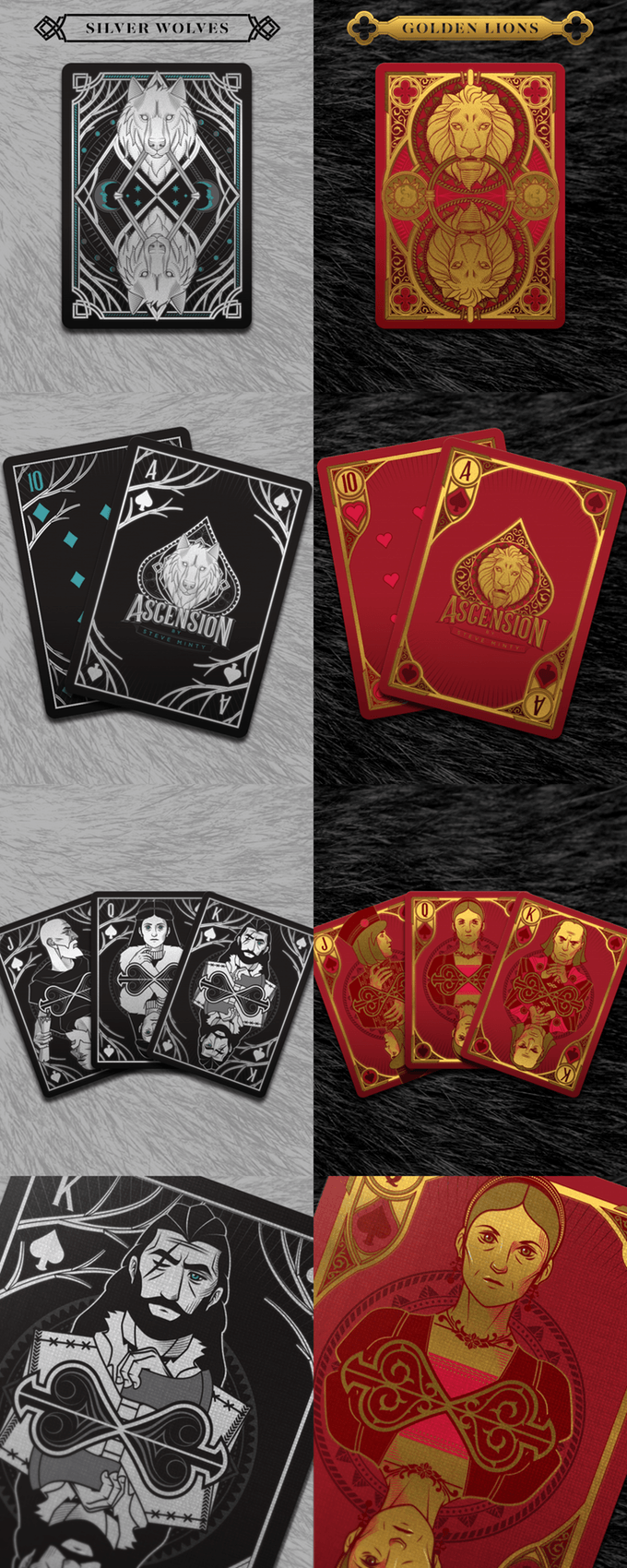 PlayingCardDecks.com-Ascension Playing Cards 2 Deck Set