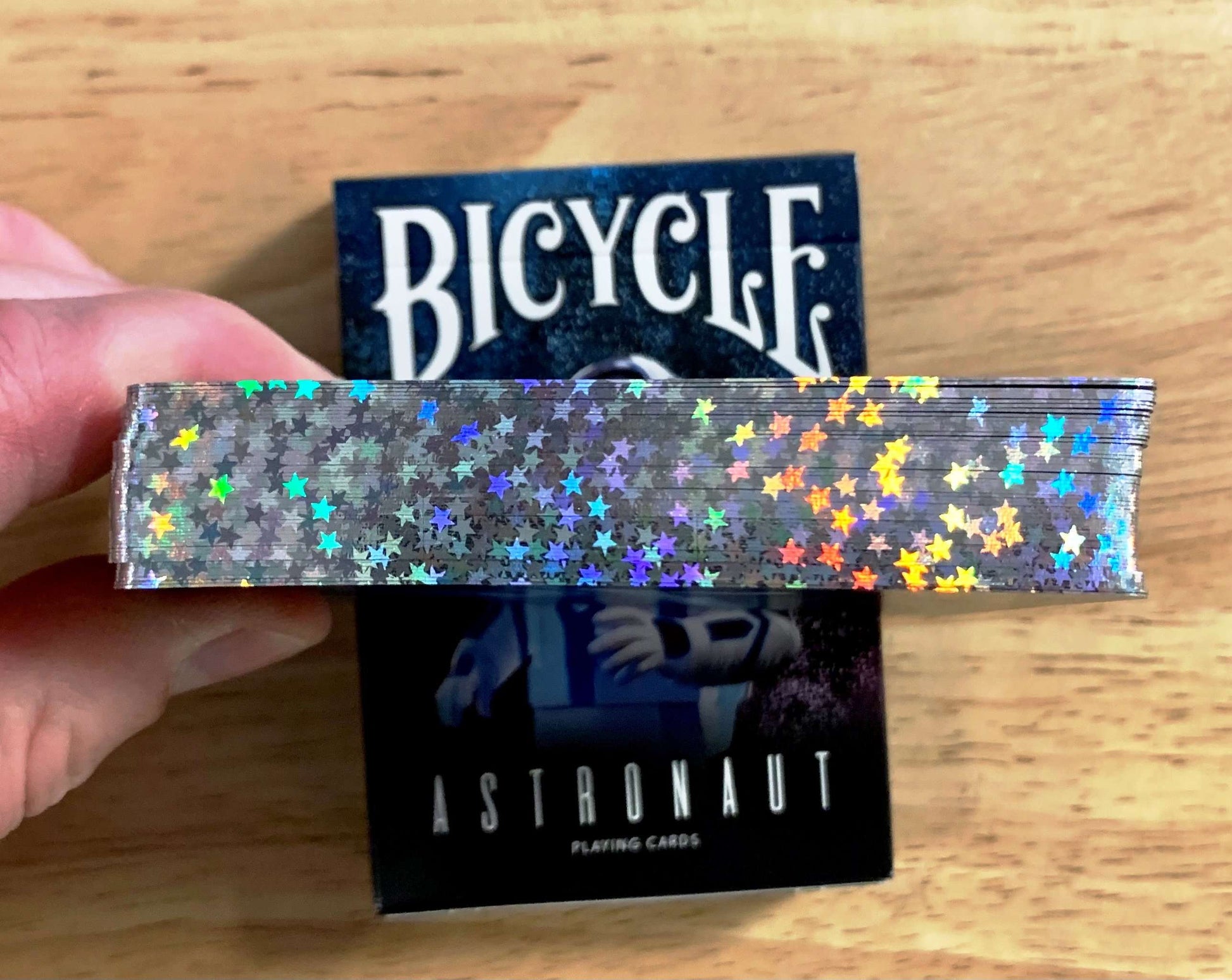 PlayingCardDecks.com-Astronaut Star Gilded Bicycle Playing Cards