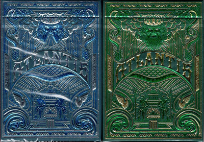 PlayingCardDecks.com-Atlantis Gilded Playing Cards 2 Deck Set USPCC