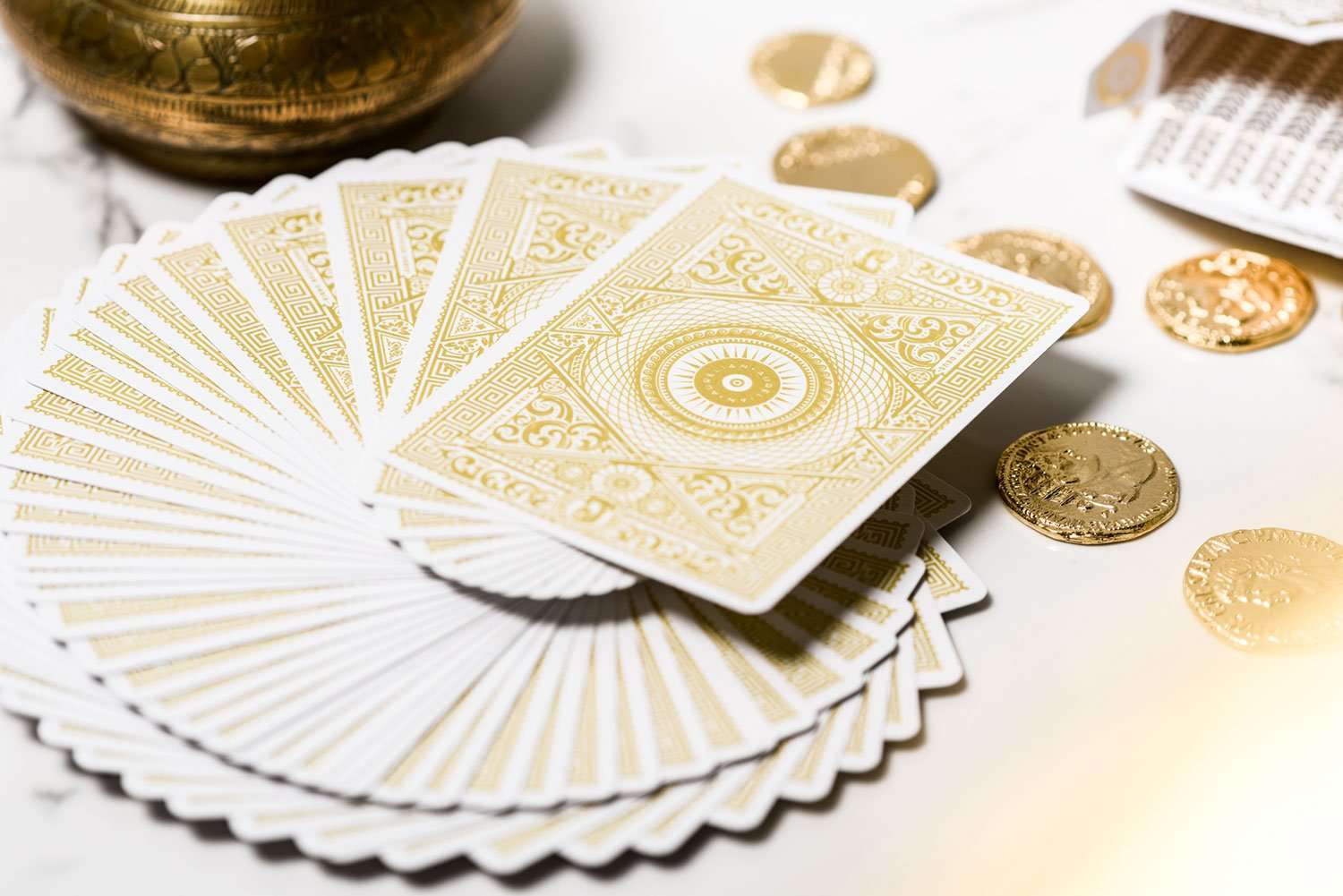 PlayingCardDecks.com-Aurelian White Playing Cards Cartamundi