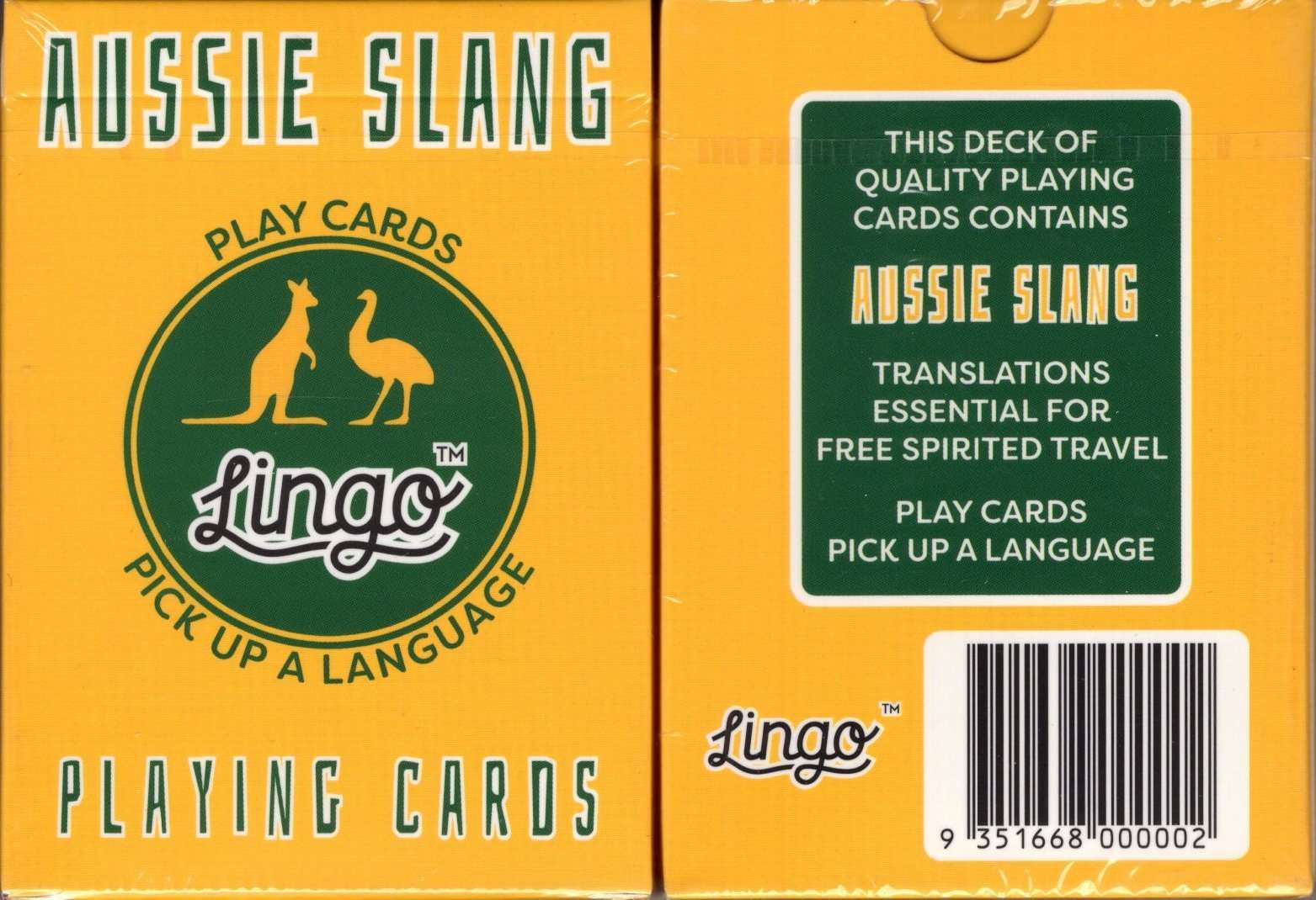 PlayingCardDecks.com-Aussie Slang Lingo Playing Cards
