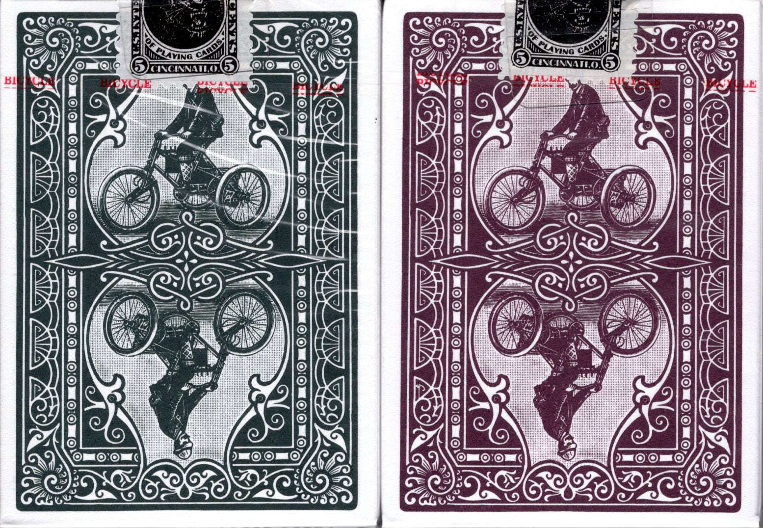 Autocycle No. 1 Bicycle Playing Cards 2 Deck Set