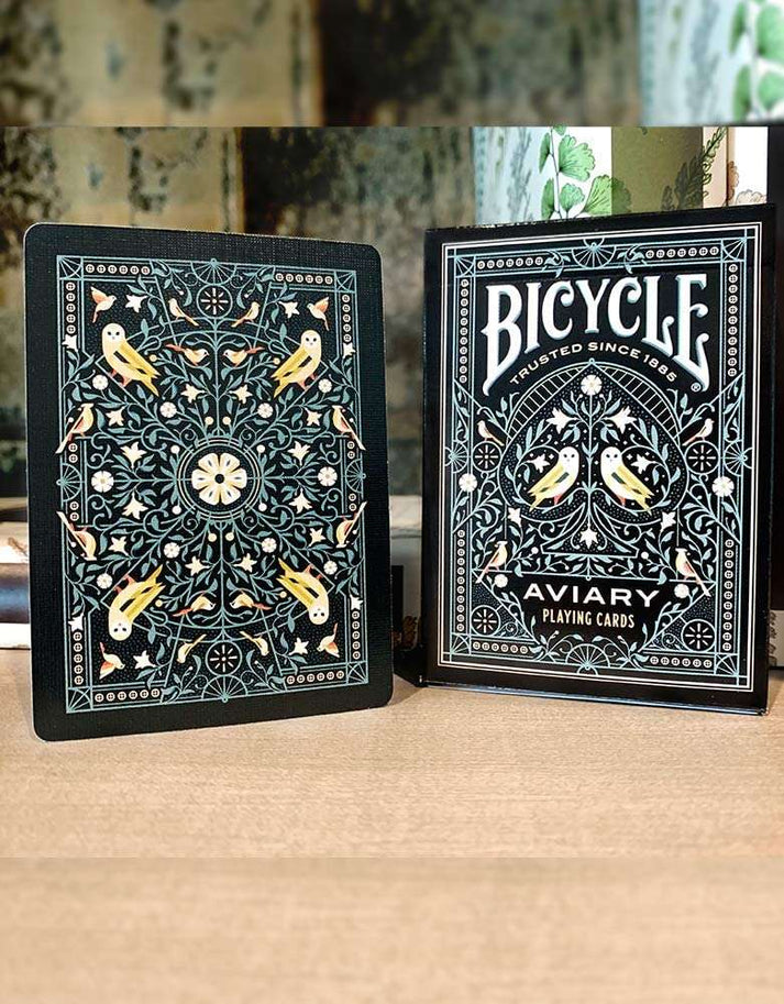 bicycle aviary playing cards