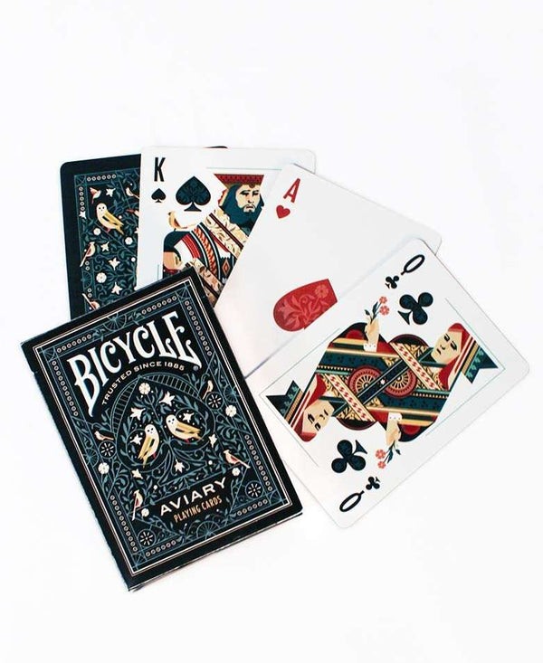 bicycle aviary playing cards