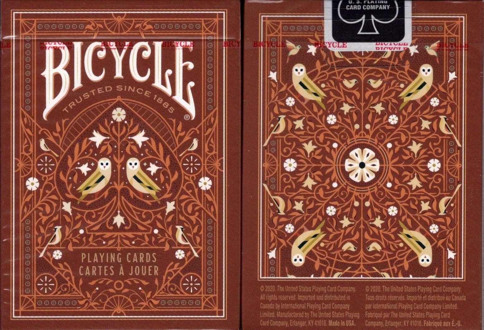 PlayingCardDecks.com-Aviary Orange Bicycle Playing Cards