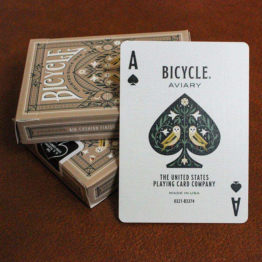 PlayingCardDecks.com-Aviary Tan Bicycle Playing Cards