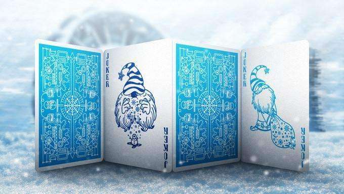 PlayingCardDecks.com-Snowman Factory Playing Cards USPCC (With Special Sleeve)