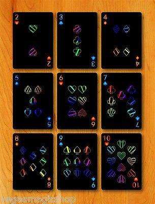 PlayingCardDecks.com-Prism Night v2 Playing Cards Deck LPCC