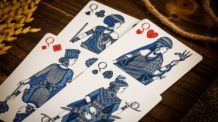PlayingCardDecks.com-Babylon Cerulean Blue Playing Cards TPCC