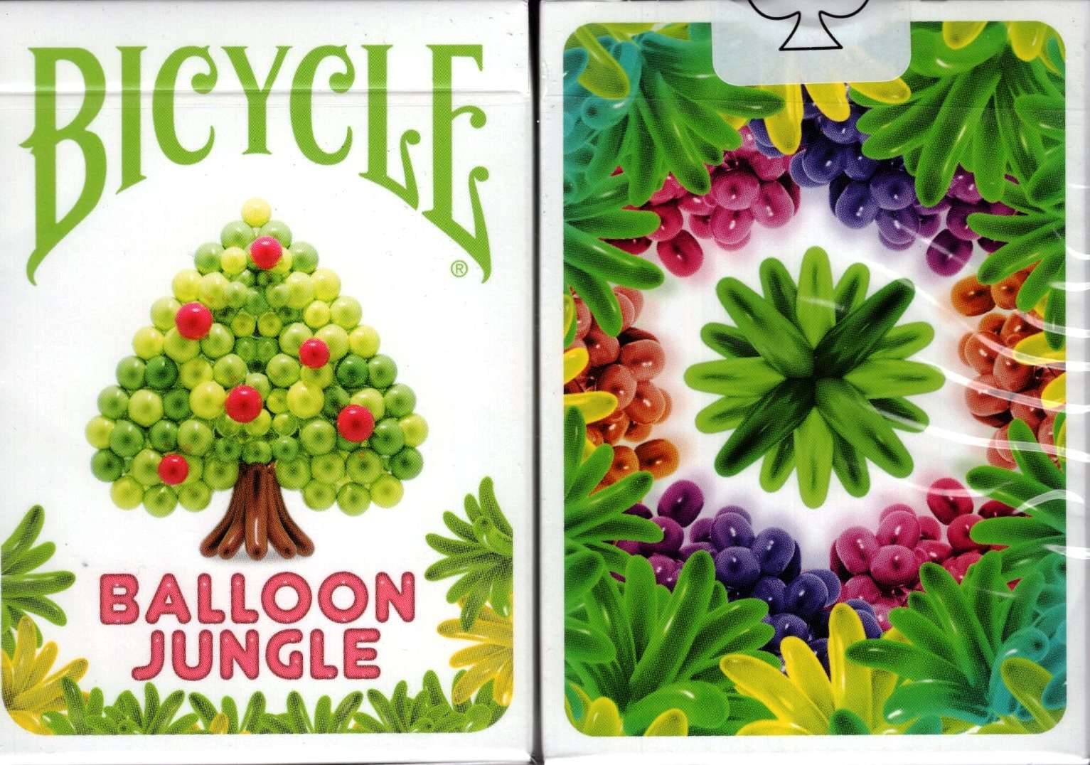 PlayingCardDecks.com-Balloon Jungle Stripper Bicycle Playing Cards