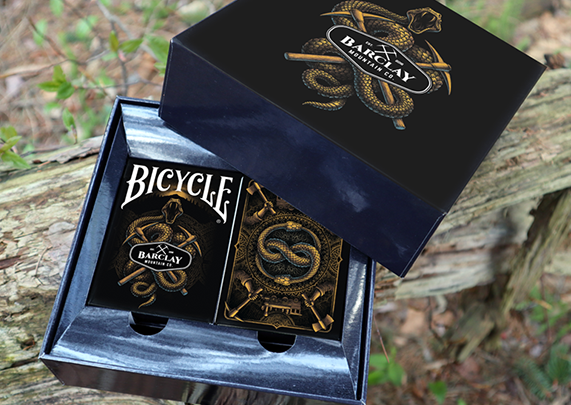PlayingCardDecks.com-Barclay Mountain Bicycle Playing Card 2 Deck Set in Collector Box
