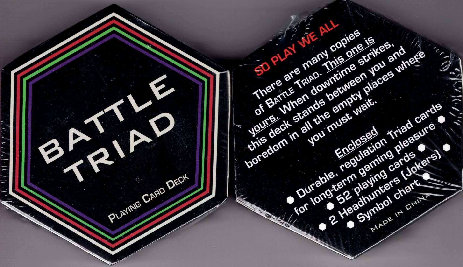 PlayingCardDecks.com-Battle Triad Futuristic Playing Cards