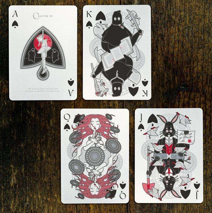 PlayingCardDecks.com-Pinocchio Vermilion Red Playing Cards USPCC