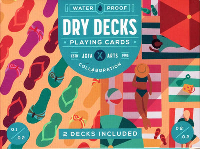 PlayingCardDecks.com-Beach Day Plastic Playing Cards 2 Deck Set