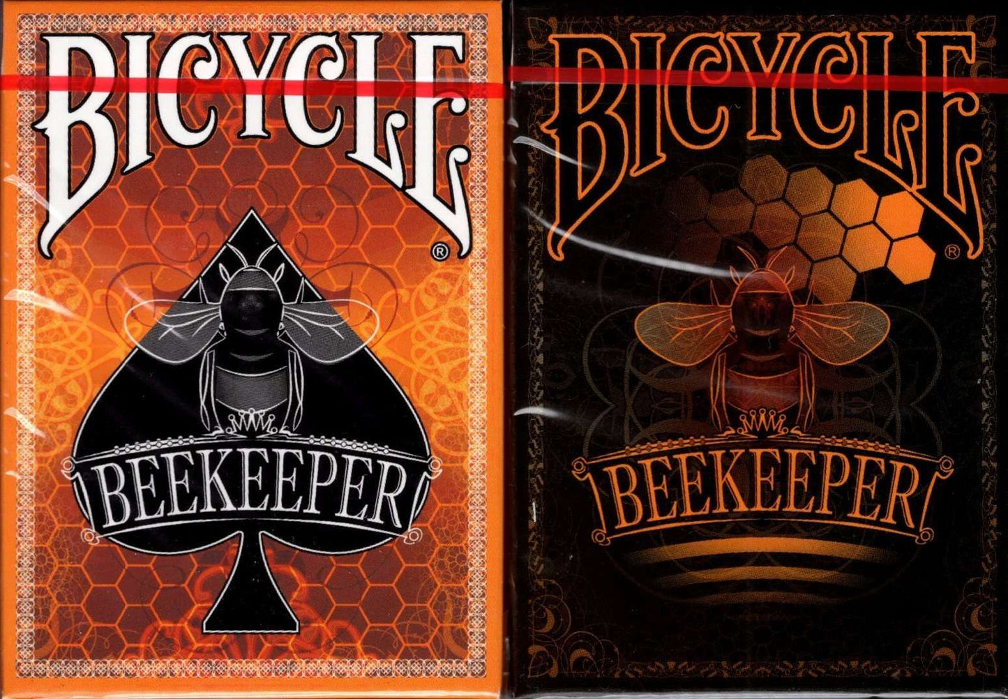 PlayingCardDecks.com-Beekeeper Gilded Bicycle Playing Cards: 2 Deck Set