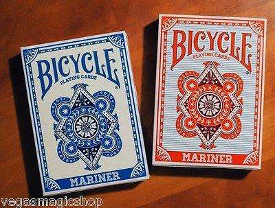 PlayingCardDecks.com-Mariner Red & Blue 2 Deck Set Bundle Bicycle Playing Cards