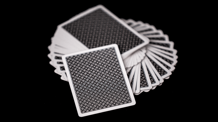 PlayingCardDecks.com-Black Flower Playing Cards USPCC